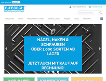 Tablet Screenshot of bierbach.de